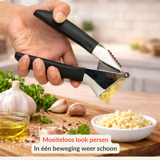 De perfecte knoflookpers – Snel en zonder gedoe fijngehakt look - Zelfreinigend