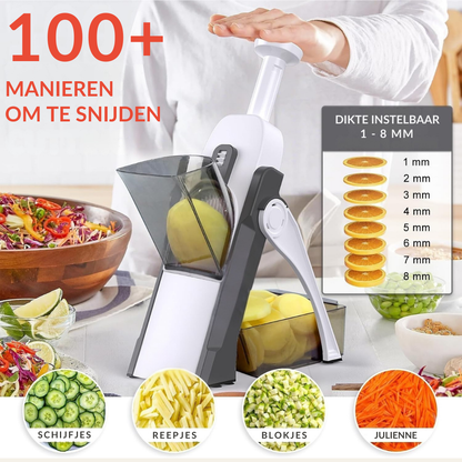 Mandoline Groentesnijder – Snel, eenvoudig en perfect gelijkmatig