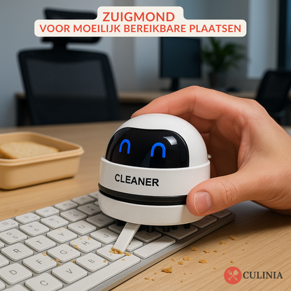 CleanMate™ – Mini Tafel- & Toetsenbordstofzuiger | Compact & Razendsnel