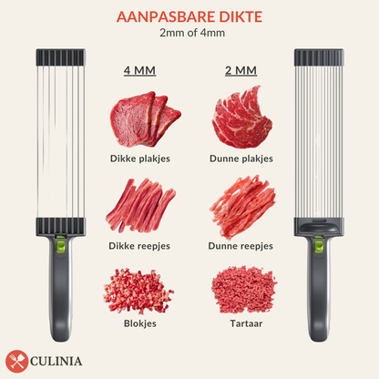 Handmatige Snijmachine – Precisie Snijder voor Vlees, Vis en Gevogelte – Ideaal voor Wokgerechten, Steak Tartaar, Sashimi etc.