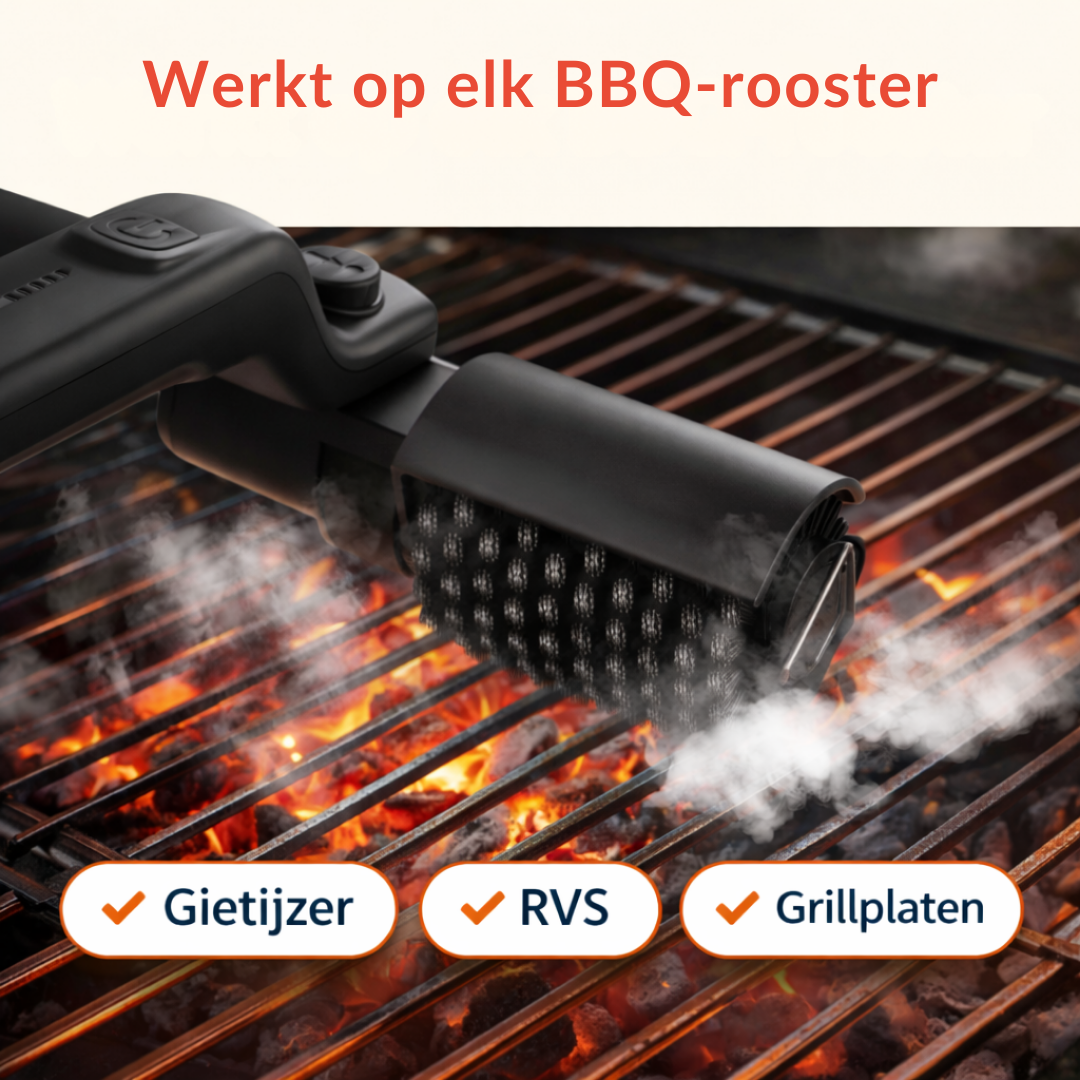 Elektrische BBQ Borstel – BBQ schoonmaken zonder schrobben