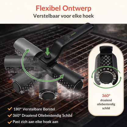 Elektrische BBQ Borstel – BBQ schoonmaken zonder schrobben