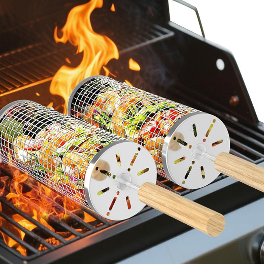 GrillRoll BBQ Mand – Perfect grillen zonder dat je eten door het rooster valt