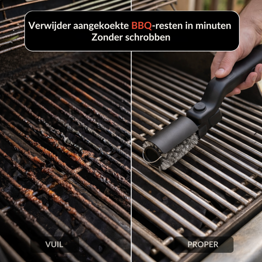 Elektrische BBQ Borstel 2.0 – BBQ schoonmaken zonder schrobben